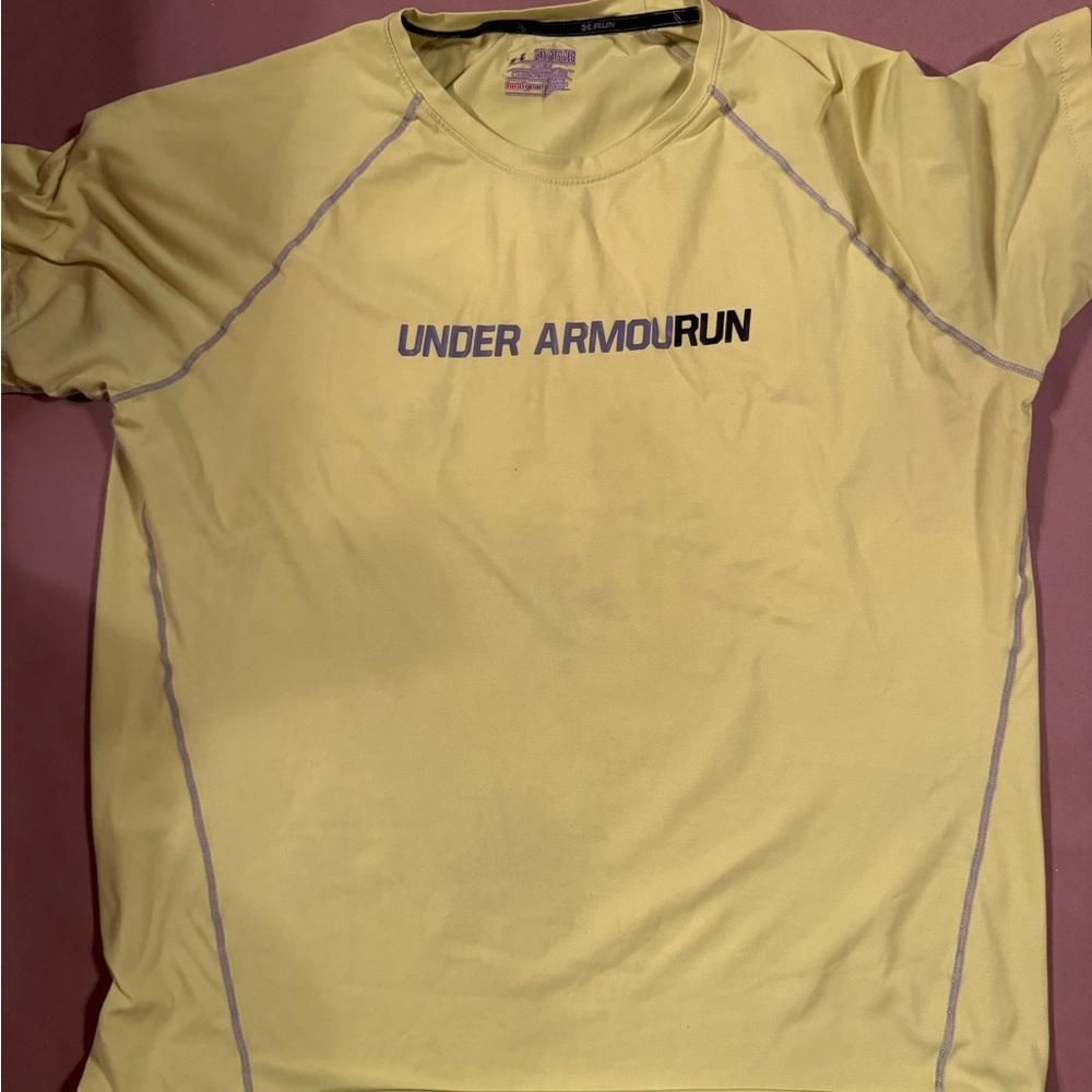 Underarmour Run Neon Yellow Shirt 2XL